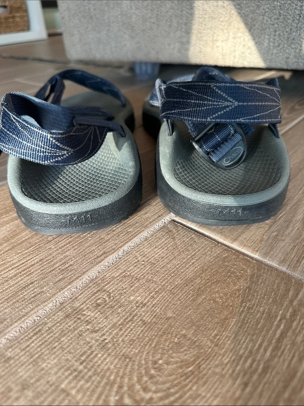 Chaco’s Z 1 Adjustable Strap Navy/Gray Sandals